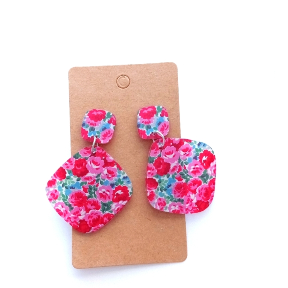 Fashion Jewelry Floral Dangle Earrings